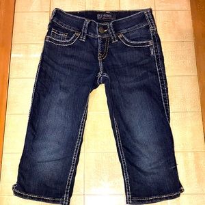 Silver McKenzie Crop Jeans